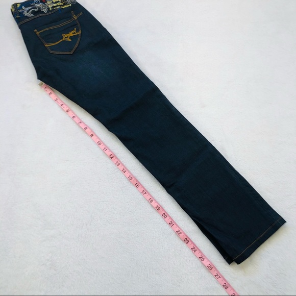 Desigual, Embroidered Jeans, Size 26 - Picture 14 of 16